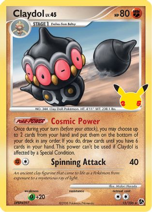 Claydol (015/106) - CCC  - Classic Collection - Holofoil