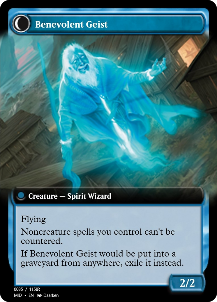 Malevolent Hermit // Benevolent Geist (PRM-93950) - rare - Foil
