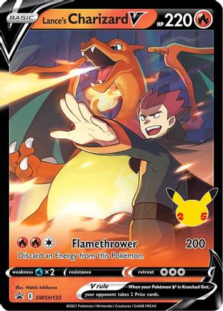 Lance's Charizard V (SWSH133) - SSSPC  - Promo - Holofoil