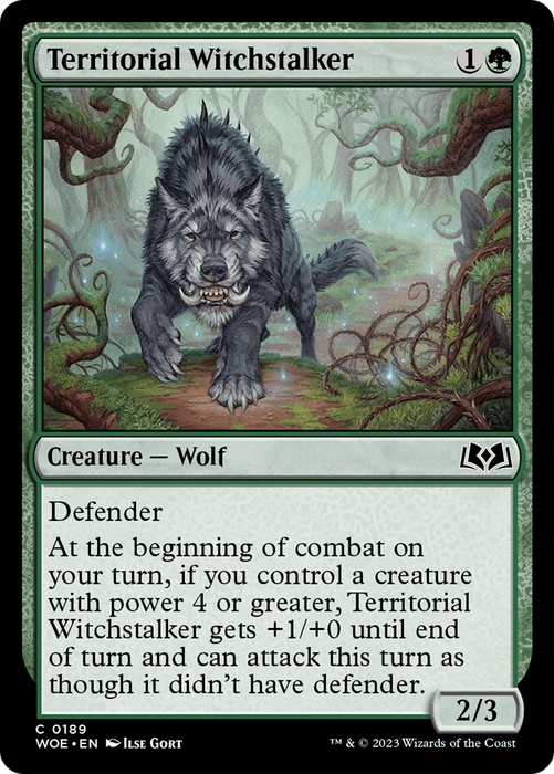 Territorial Witchstalker (WOE-189) - common - Foil