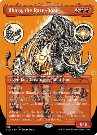Ilharg, the Raze-Boar (Foil Etched) (SLD-318) - mythic - Foil