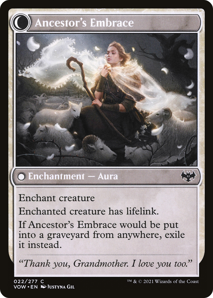 Kindly Ancestor // Ancestor's Embrace (VOW-022) - common: (Double Faced Transform)