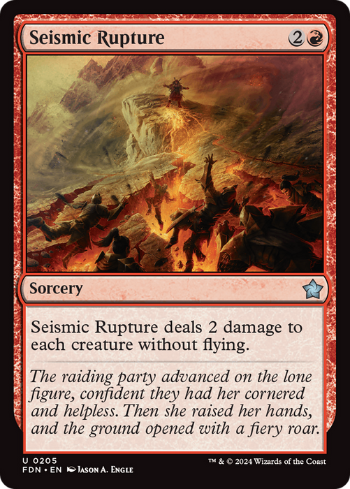 Seismic Rupture (FDN-205) - uncommon - Foil