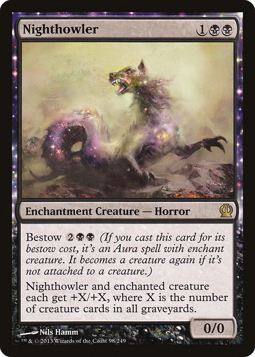 Nighthowler (THS-098) - rare: (enchantment) - Foil