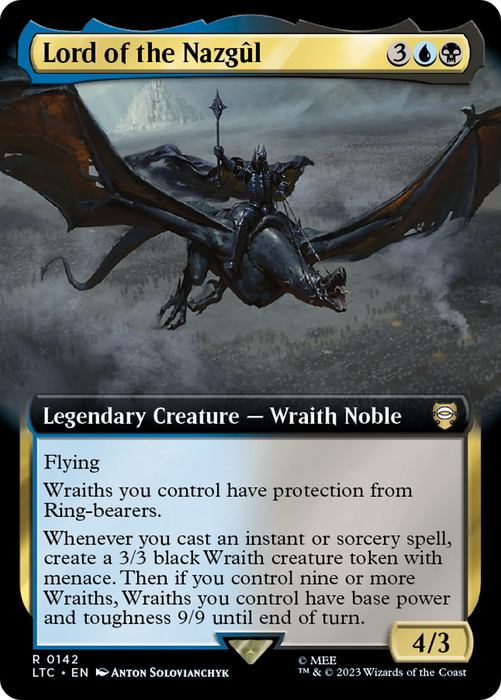 Lord of the Nazgûl (LTC-142) - rare: (Extended Art)