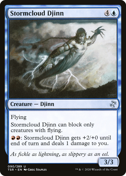 Stormcloud Djinn (TSR-090) - uncommon - Foil