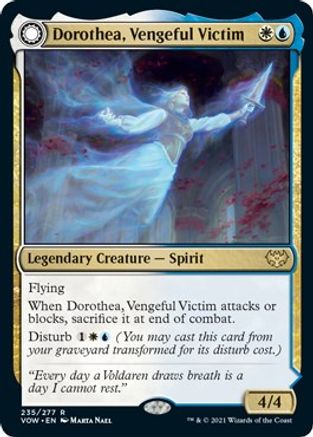 Dorothea, Vengeful Victim // Dorothea's Retribution (VOW-235) - rare: (Double Faced Transform) - Foil