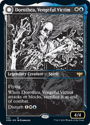 Dorothea, Vengeful Victim // Dorothea's Retribution (VOW-322) - rare: (Showcase, Double Faced Transform)