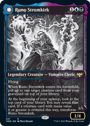 Runo Stromkirk // Krothuss, Lord of the Deep (VOW-327) - rare: (Showcase, Double Faced Transform)
