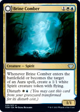 Brine Comber // Brinebound Gift (VOW-233) - uncommon: (Double Faced Transform)