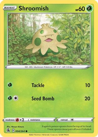 Shroomish (004/264) - SFS  - Common - Reverse Holofoil