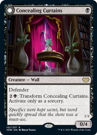 Concealing Curtains // Revealing Eye (VOW-101) - rare: (Double Faced Transform) - Foil