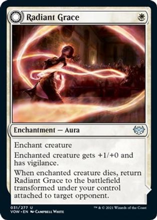 Radiant Grace // Radiant Restraints (VOW-031) - uncommon: (Double Faced Transform) - Foil