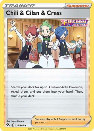 Chili & Cilan & Cress (227/264) - SFS  - Uncommon - Reverse Holofoil