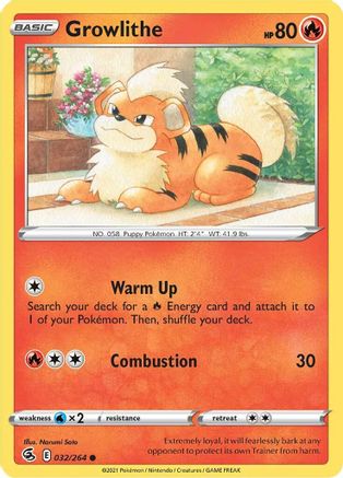 Growlithe (032/264) - SFS  - Common