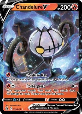 Chandelure V (039/264) - SFS  - Ultra Rare - Holofoil
