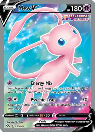 Mew V (Full Art) (250/264) - SFS  - Ultra Rare - Holofoil