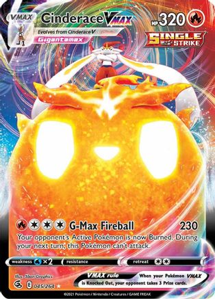 Cinderace VMAX (045/264) - SFS  - Ultra Rare - Holofoil