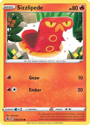 Sizzlipede (46) (046/264) - SFS  - Common - Reverse Holofoil