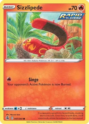 Sizzlipede (47) (047/264) - SFS  - Common - Reverse Holofoil