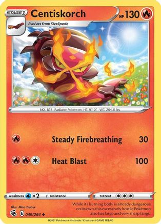 Centiskorch (49) (049/264) - SFS  - Uncommon - Reverse Holofoil