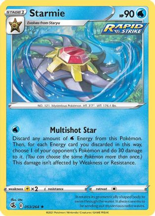 Starmie (053/264) - SFS  - Holo Rare - Reverse Holofoil