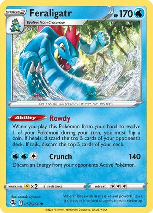 Feraligatr (057/264) - SFS  - Holo Rare - Holofoil