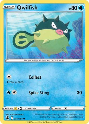Qwilfish (060/264) - SFS  - Common - Reverse Holofoil