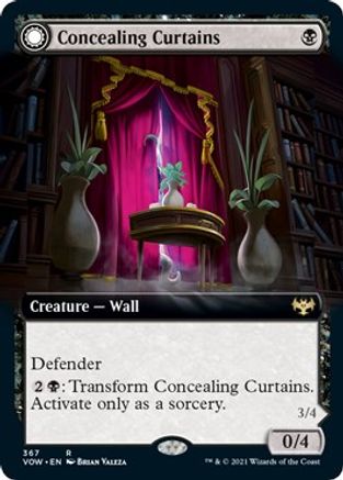 Concealing Curtains // Revealing Eye (VOW-367) - rare: (Extended Art, Double Faced Transform)