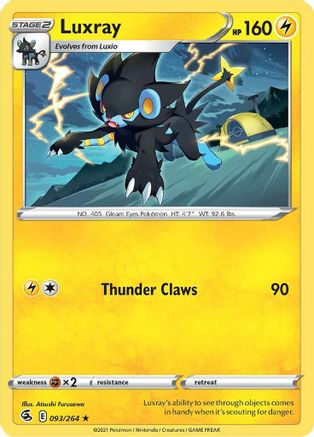 Luxray (093/264) - SFS  - Rare - Reverse Holofoil