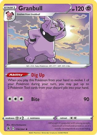 Granbull (116/264) - SFS  - Rare
