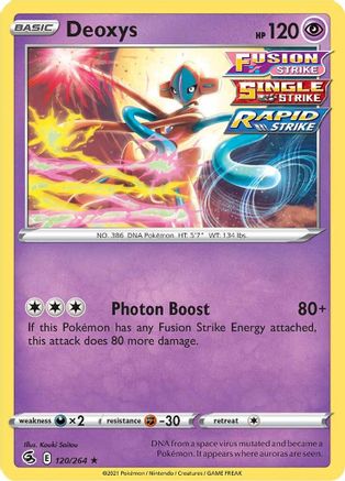 Deoxys (120/264) - SFS  - Holo Rare - Reverse Holofoil