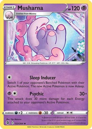 Musharna (122/264) - SFS  - Uncommon - Reverse Holofoil