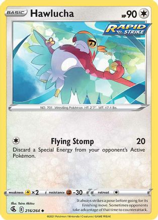 Hawlucha (216/264) - SFS  - Uncommon - Reverse Holofoil
