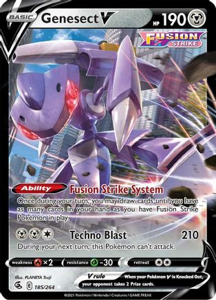 Genesect V (185/264) - SFS  - Ultra Rare - Holofoil