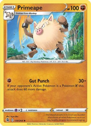 Primeape (134/264) - SFS  - Uncommon - Reverse Holofoil