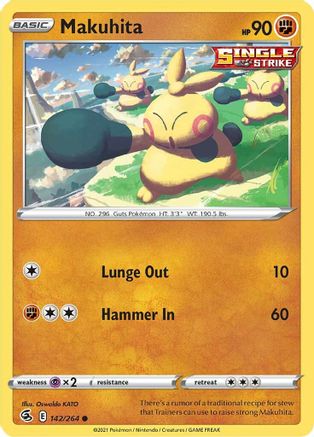 Makuhita (142/264) - SFS  - Common - Reverse Holofoil