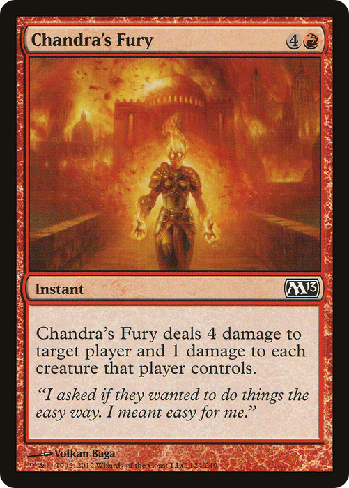 Chandra's Fury (M13-124) - common