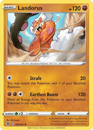 Landorus (148/264) - SFS  - Holo Rare - Reverse Holofoil