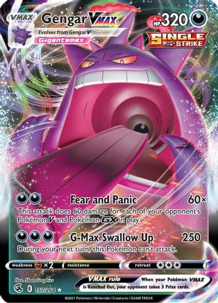 Gengar VMAX (157/264) - SFS  - Ultra Rare - Holofoil
