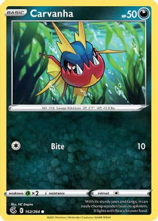 Carvanha (162/264) - SFS  - Common