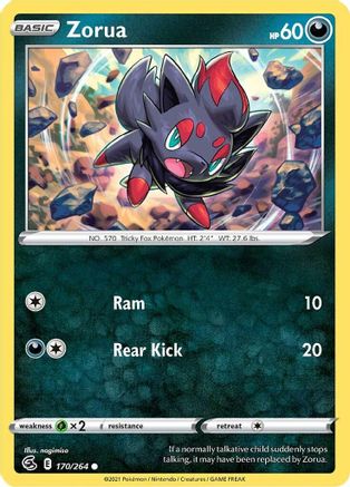 Zorua (170/264) - SFS  - Common - Reverse Holofoil