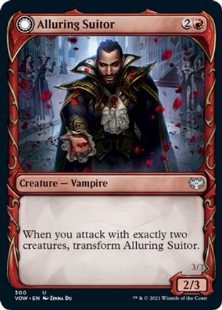 Alluring Suitor // Deadly Dancer (VOW-300) - uncommon: (Showcase, Double Faced Transform) - Foil