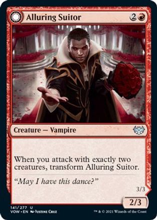 Alluring Suitor // Deadly Dancer (VOW-141) - uncommon: (Double Faced Transform)