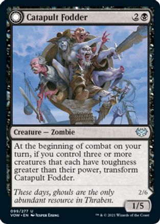Catapult Fodder // Catapult Captain (VOW-099) - uncommon: (Double Faced Transform)