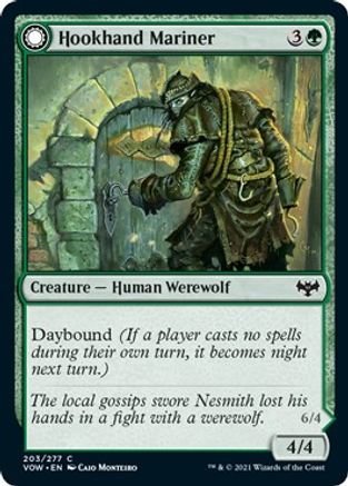 Hookhand Mariner // Riphook Raider (VOW-203) - common: (Double Faced Transform) - Foil