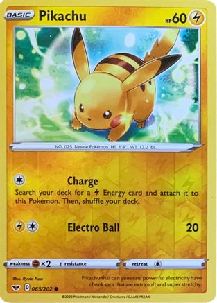 Pikachu (065/202) - MCP  - Promo - Reverse Holofoil
