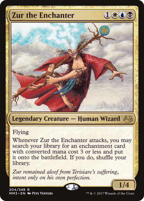 Zur the Enchanter (MM3-204) - rare - Foil