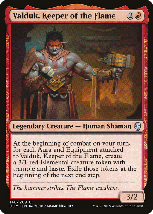 Valduk, Keeper of the Flame (DOM-148) - uncommon