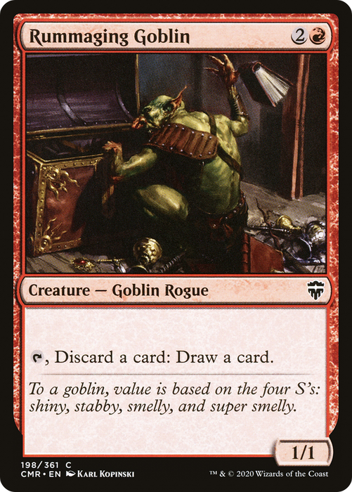 Rummaging Goblin (CMR-198) - common - Foil